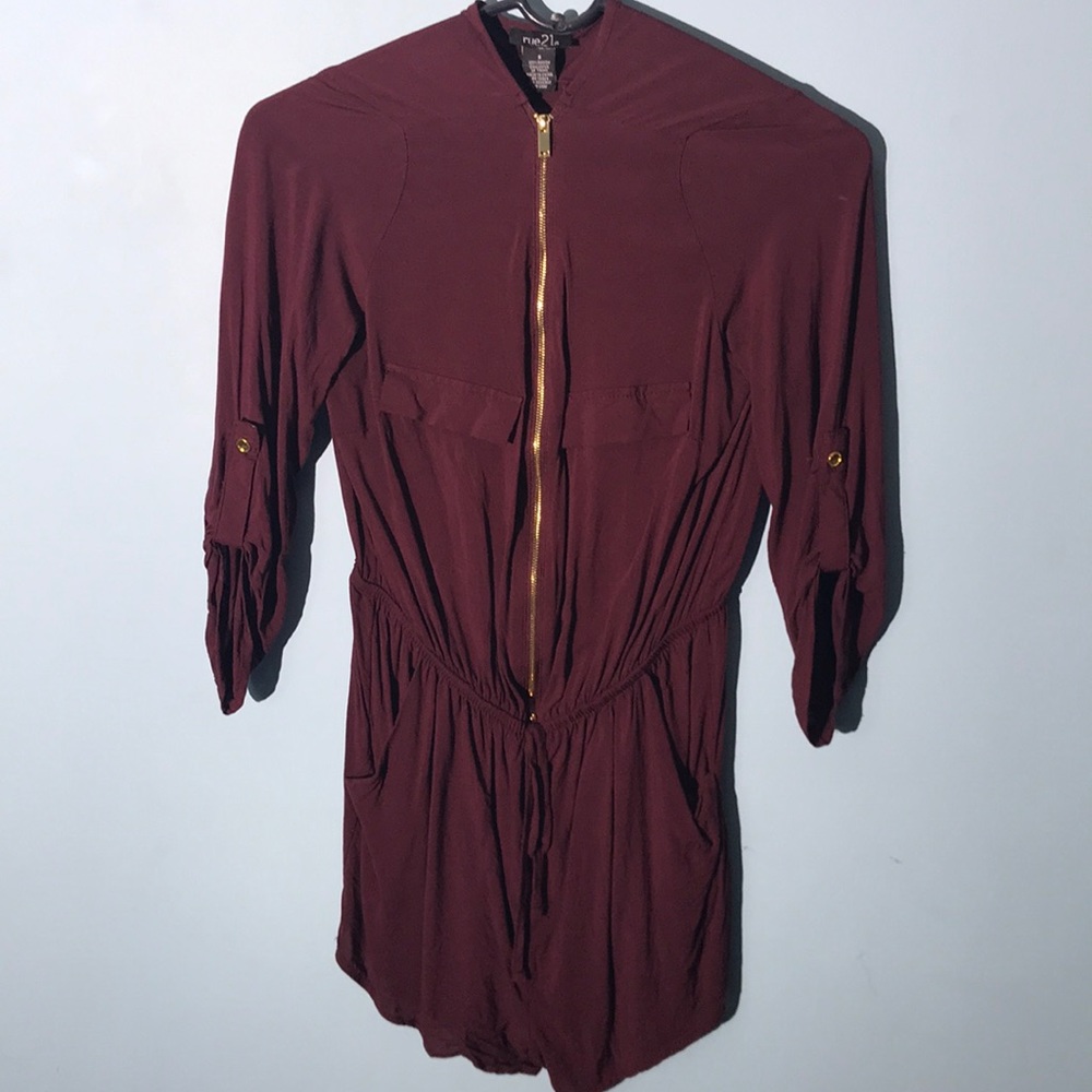 Maroon Romper